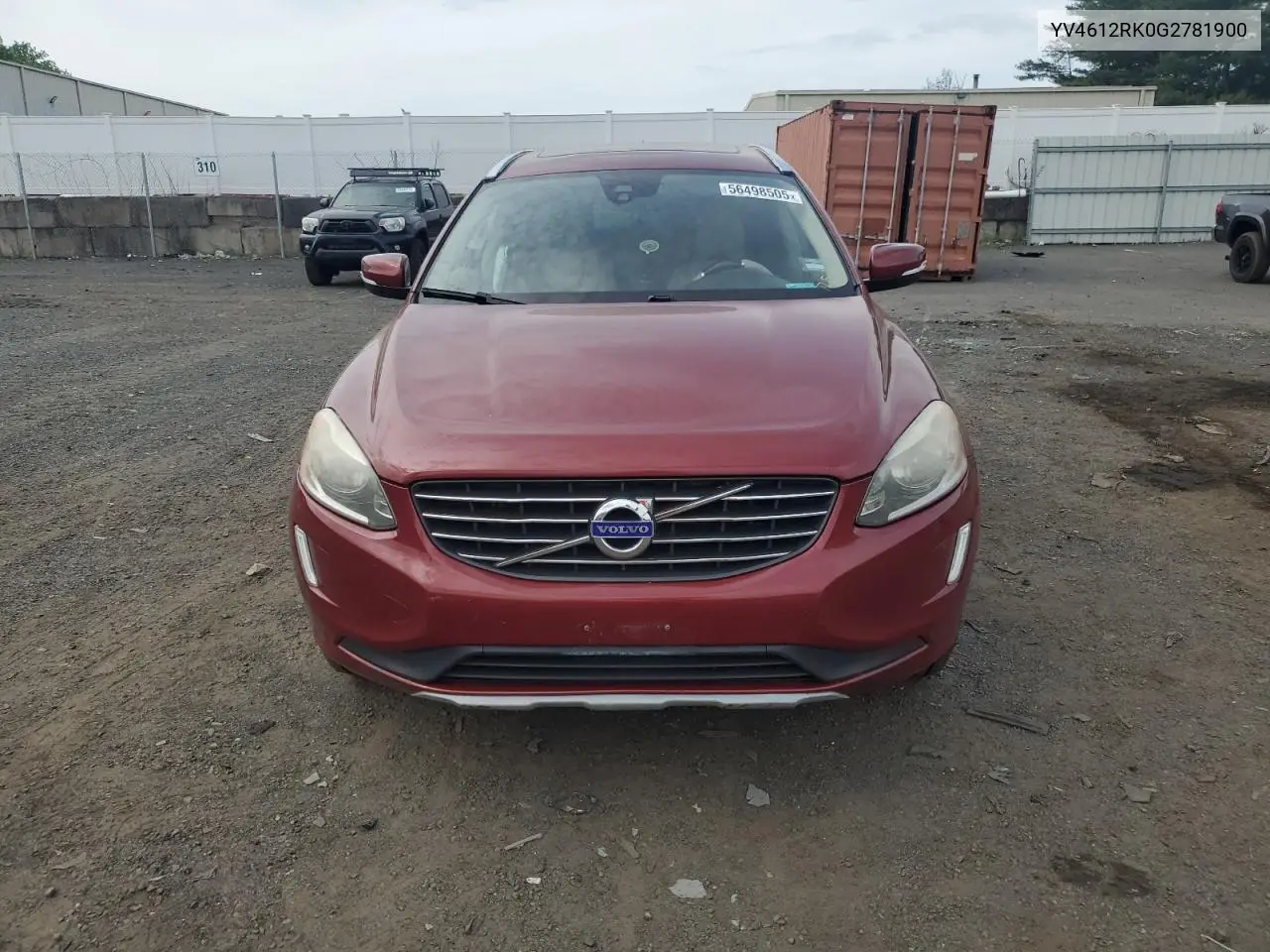 2016 Volvo Xc60 T5 Premier VIN: YV4612RK0G2781900 Lot: 56498505