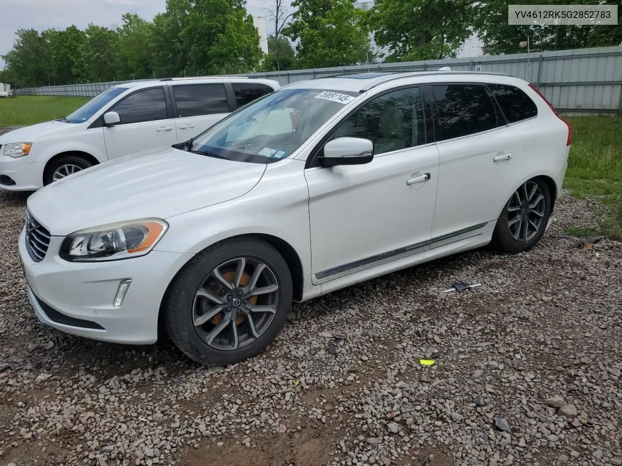 2016 Volvo Xc60 T5 Premier VIN: YV4612RK5G2852783 Lot: 59891145