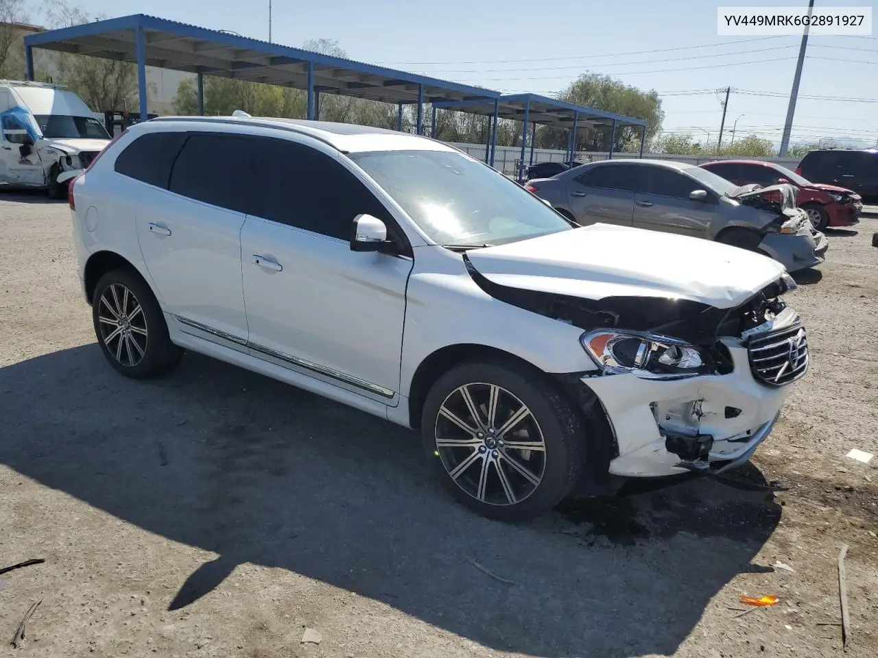 2016 Volvo Xc60 T6 Premier VIN: YV449MRK6G2891927 Lot: 62904875