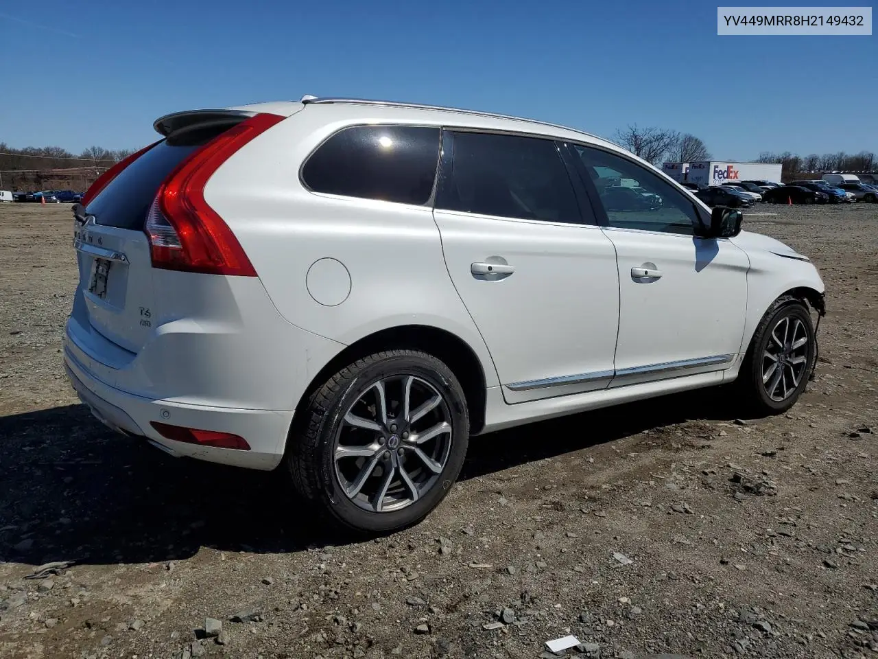 2017 Volvo Xc60 T6 Dynamic VIN: YV449MRR8H2149432 Lot: 50088615