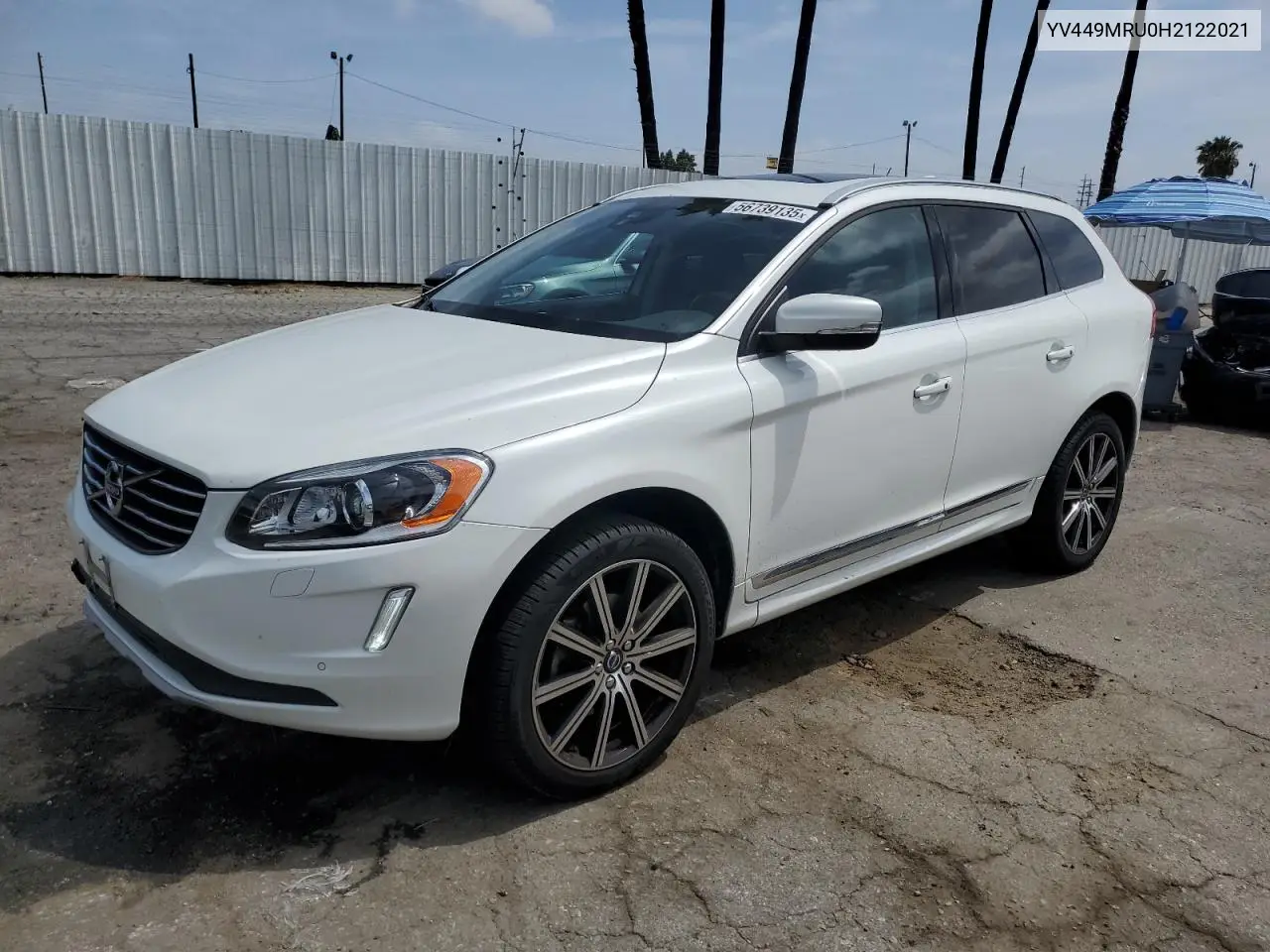 2017 Volvo Xc60 T6 Inscription VIN: YV449MRU0H2122021 Lot: 56739135
