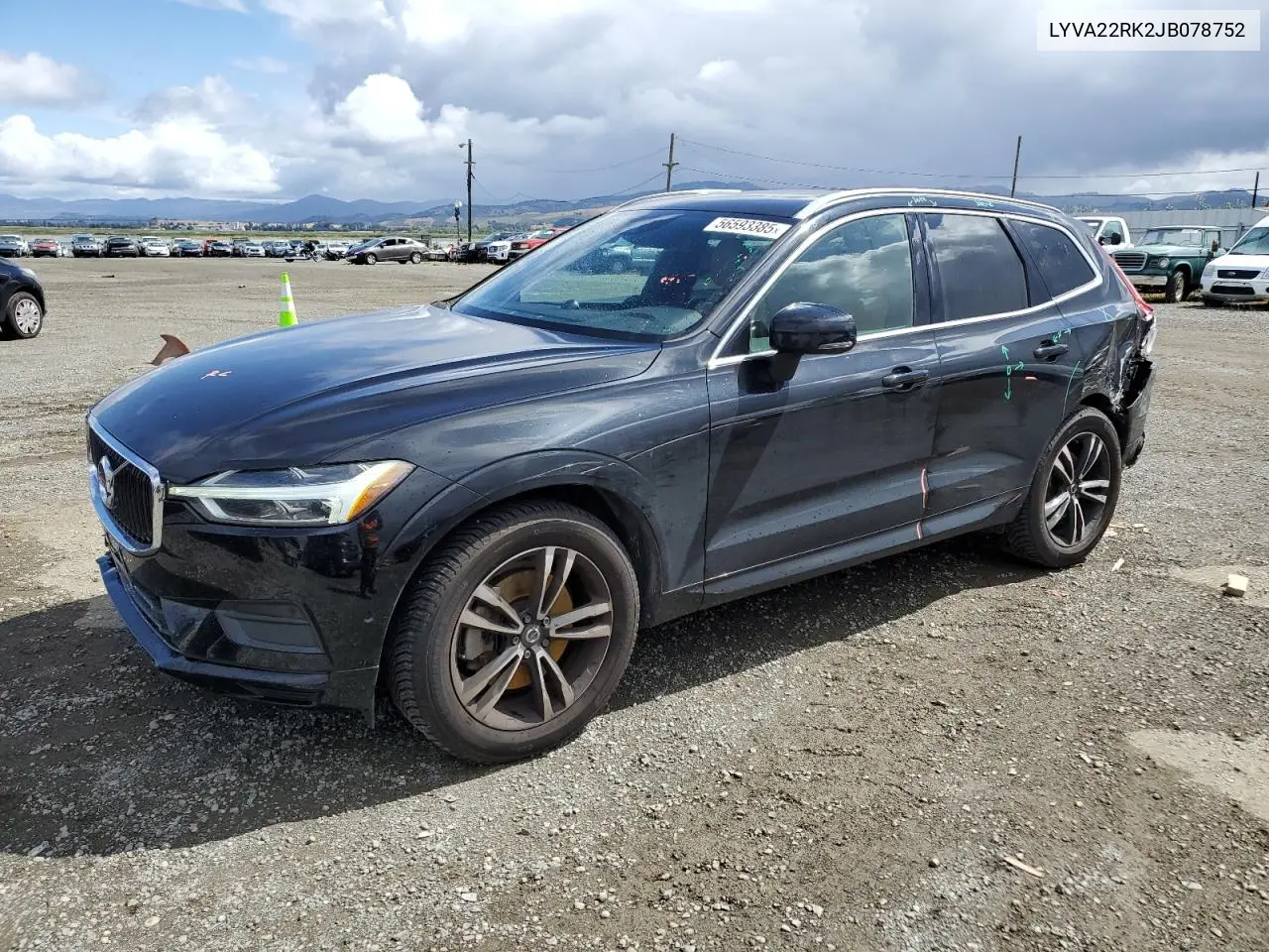 2018 Volvo Xc60 T6 VIN: LYVA22RK2JB078752 Lot: 56593385
