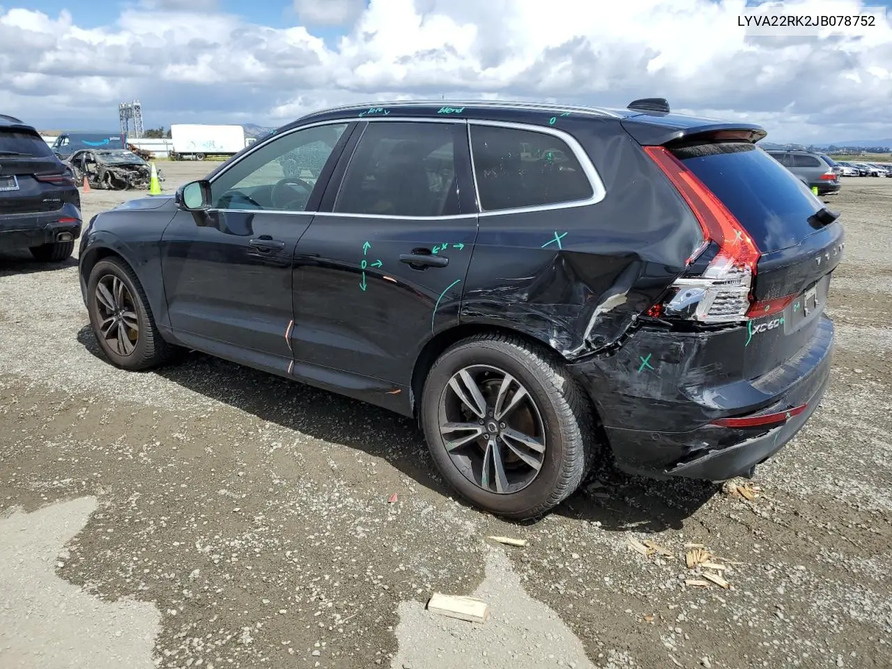 2018 Volvo Xc60 T6 VIN: LYVA22RK2JB078752 Lot: 56593385