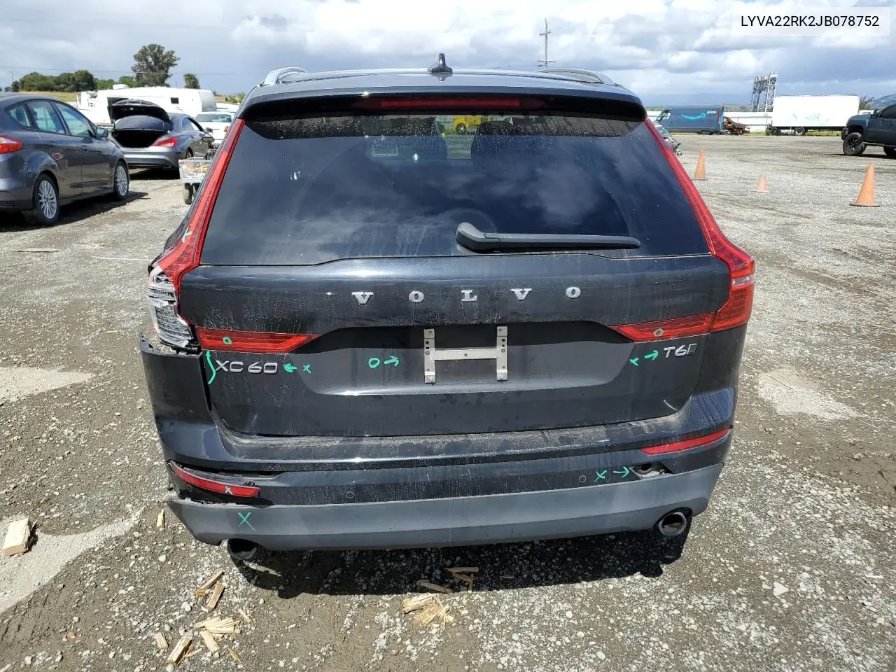 2018 Volvo Xc60 T6 VIN: LYVA22RK2JB078752 Lot: 56593385