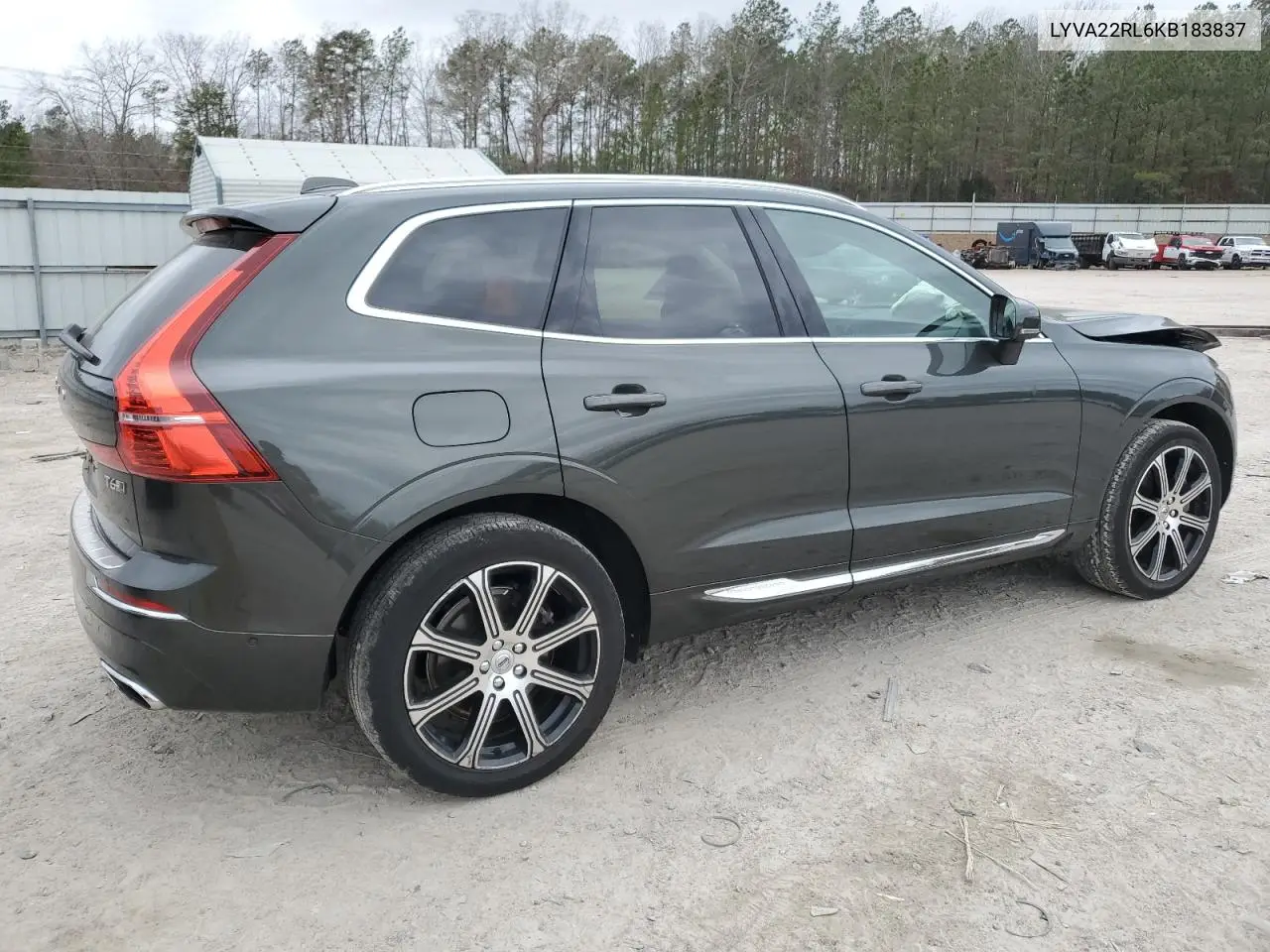 2019 Volvo Xc60 T6 Inscription VIN: LYVA22RL6KB183837 Lot: 47942005