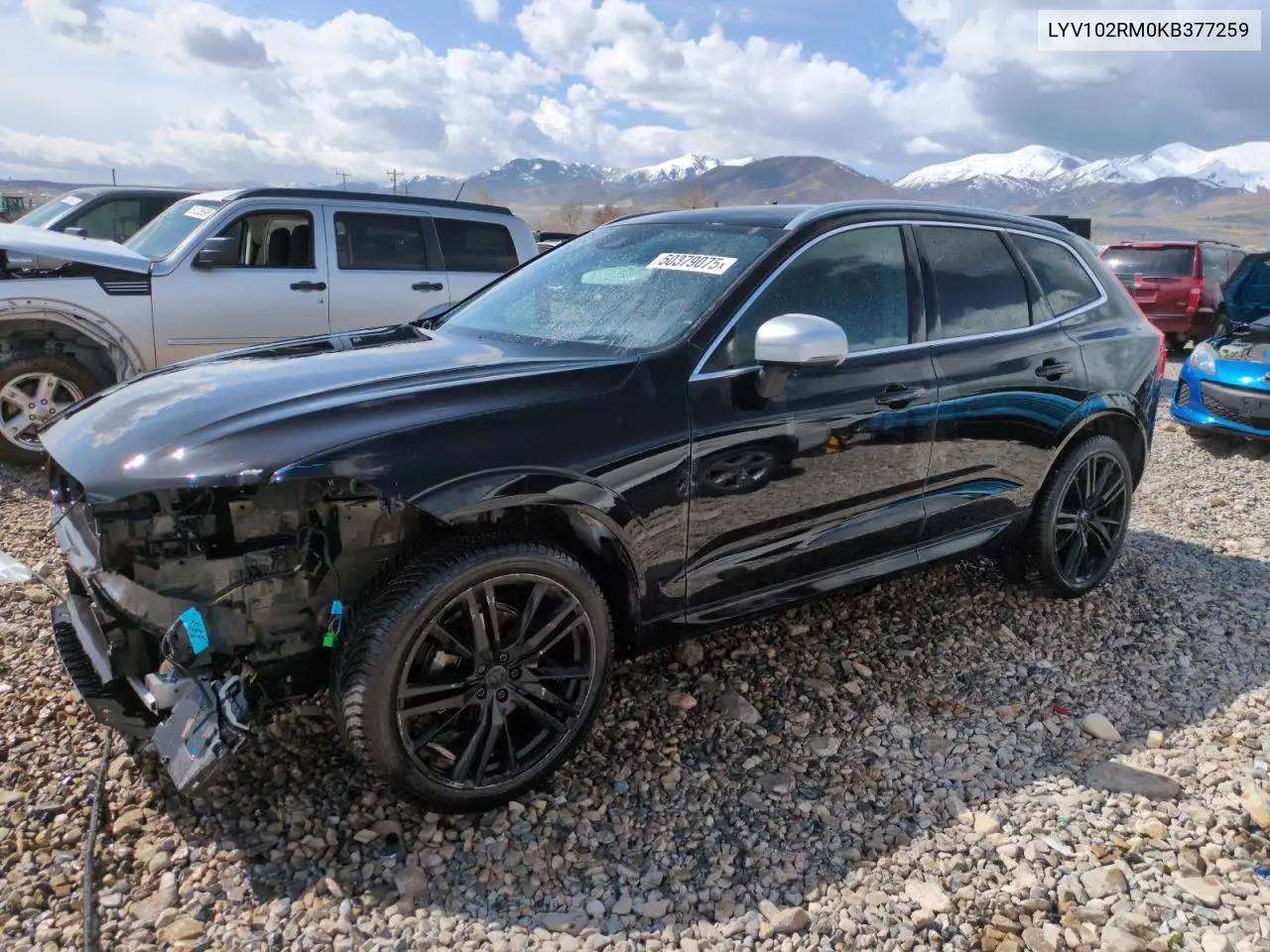 2019 Volvo Xc60 T5 R-Design VIN: LYV102RM0KB377259 Lot: 50379075