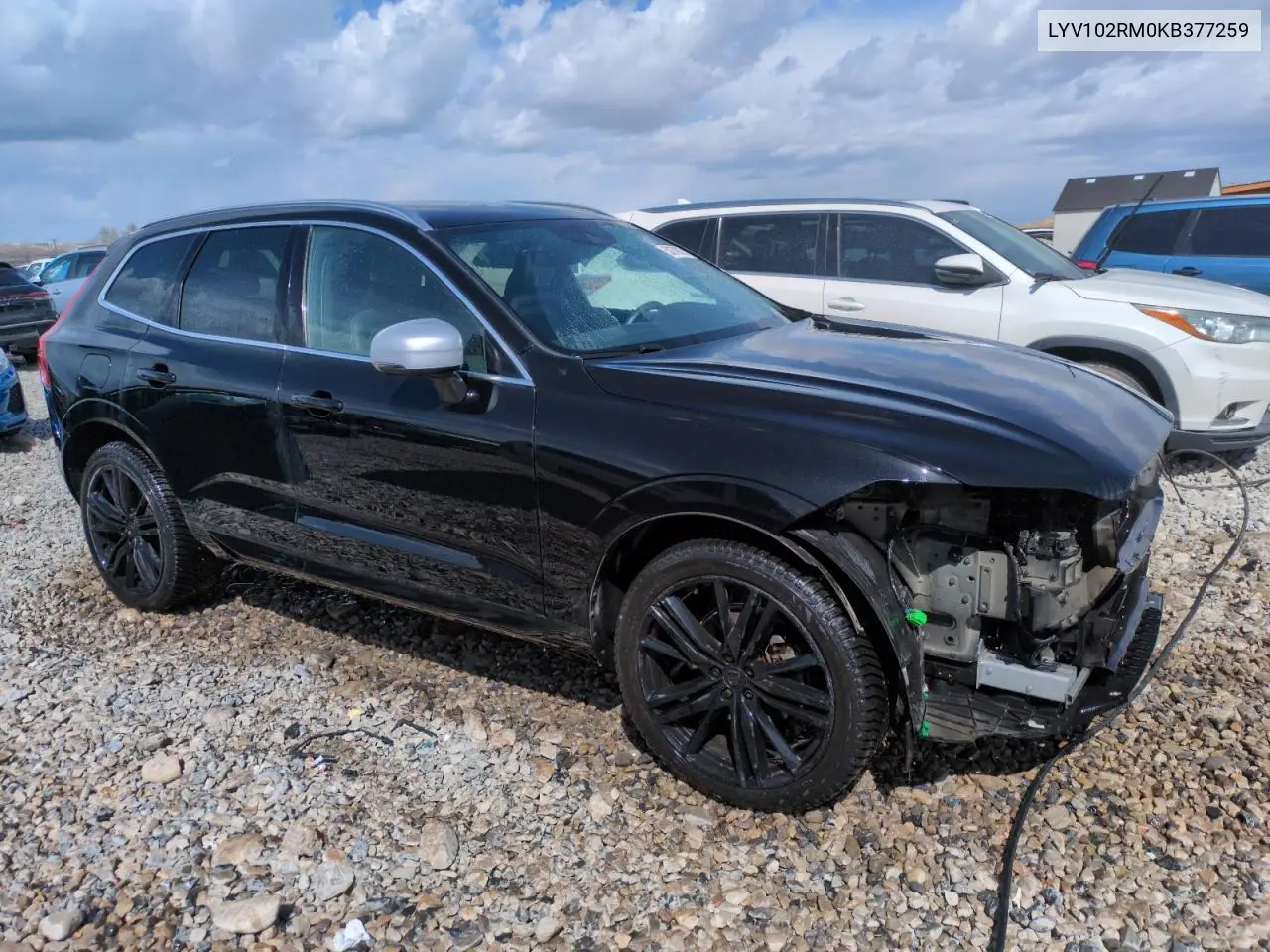 2019 Volvo Xc60 T5 R-Design VIN: LYV102RM0KB377259 Lot: 50379075