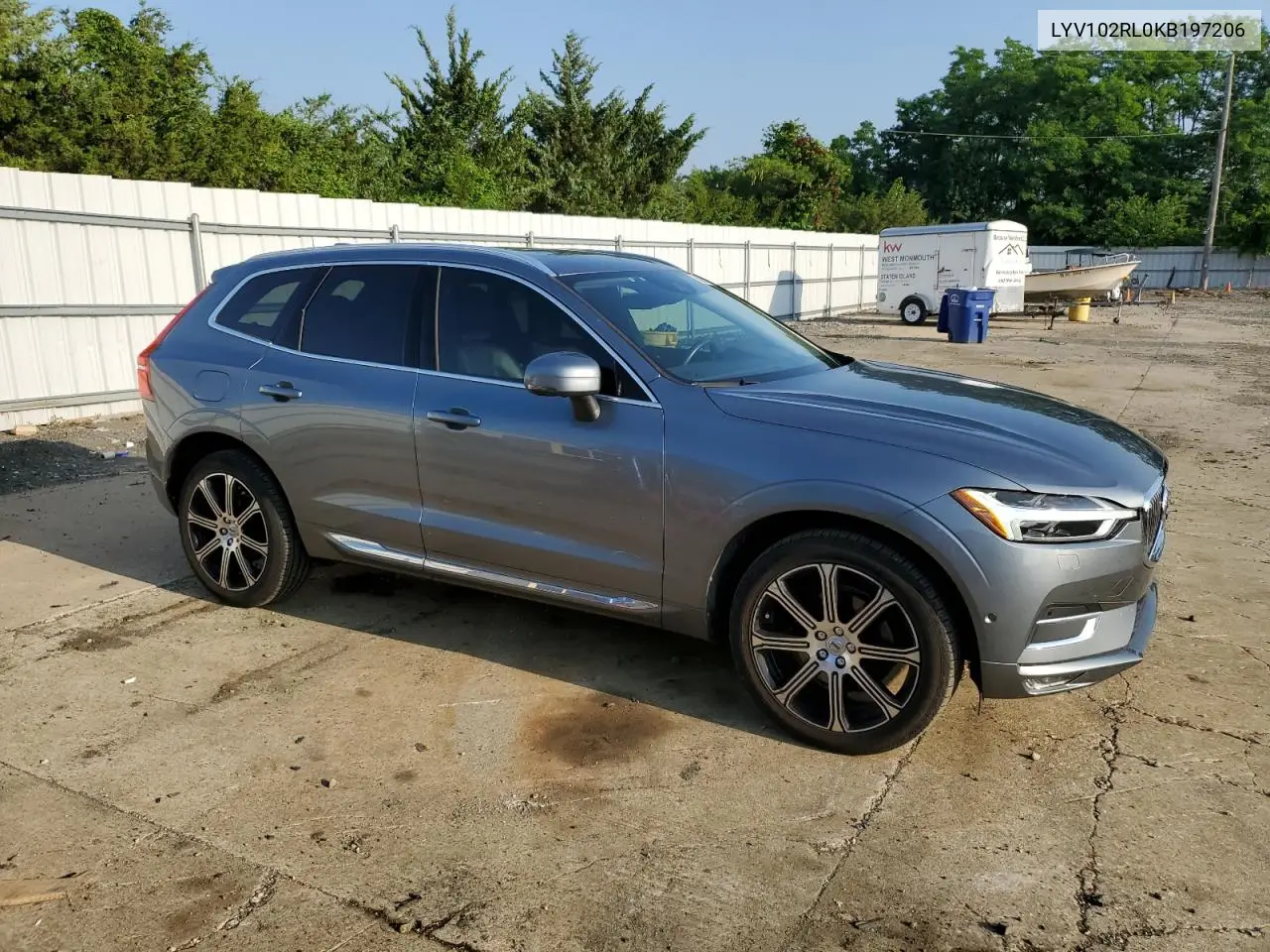 2019 Volvo Xc60 T5 Inscription VIN: LYV102RL0KB197206 Lot: 60993765