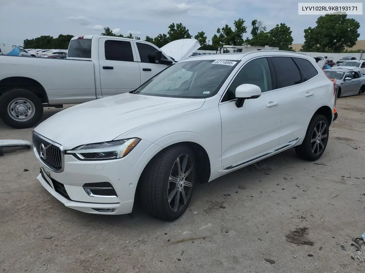 2019 Volvo Xc60 T5 Inscription VIN: LYV102RL9KB193171 Lot: 62114695