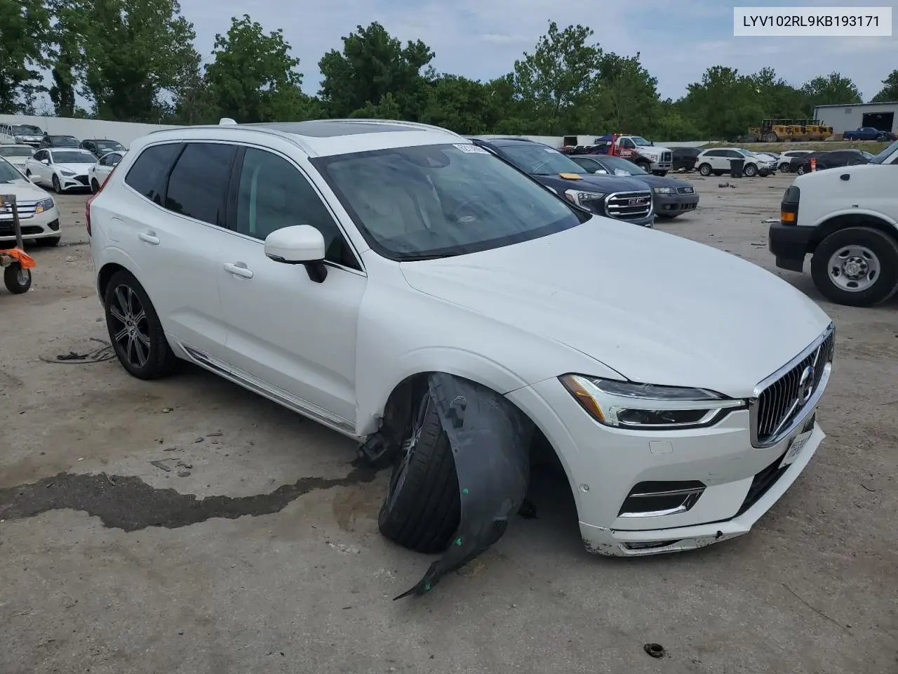 2019 Volvo Xc60 T5 Inscription VIN: LYV102RL9KB193171 Lot: 62114695
