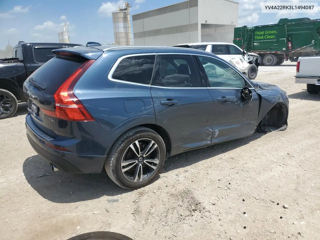 2020 Volvo Xc60 T6 Momentum VIN: YV4A22RK3L1494087 Lot: 61652465
