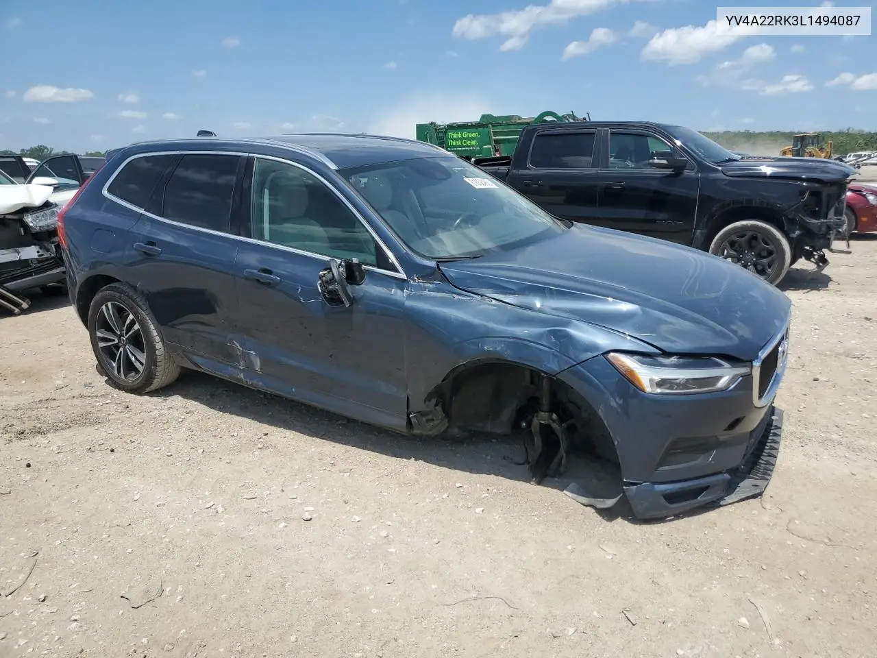 2020 Volvo Xc60 T6 Momentum VIN: YV4A22RK3L1494087 Lot: 61652465