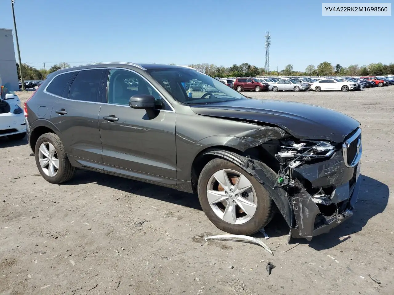 2021 Volvo Xc60 T6 Momentum VIN: YV4A22RK2M1698560 Lot: 52005415
