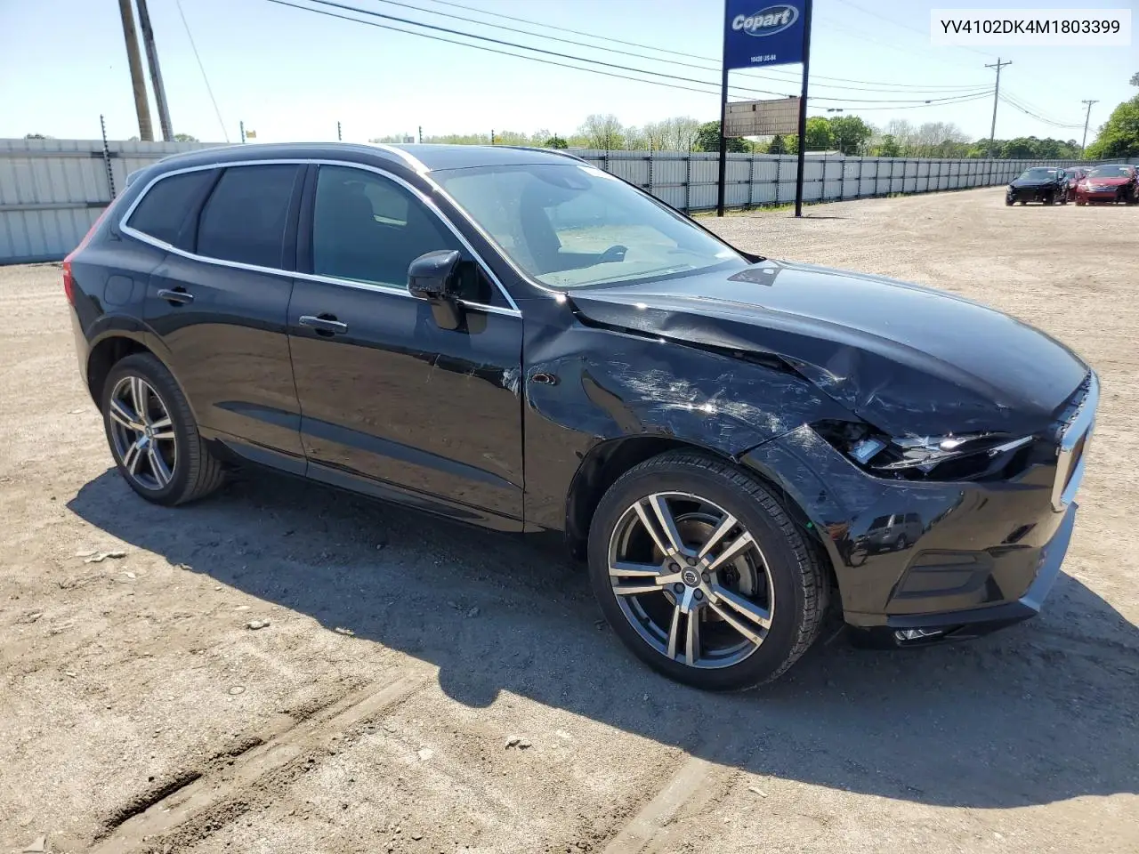2021 Volvo Xc60 T5 Momentum VIN: YV4102DK4M1803399 Lot: 53059615