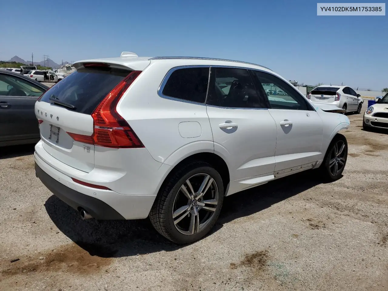2021 Volvo Xc60 T5 Momentum VIN: YV4102DK5M1753385 Lot: 57084315