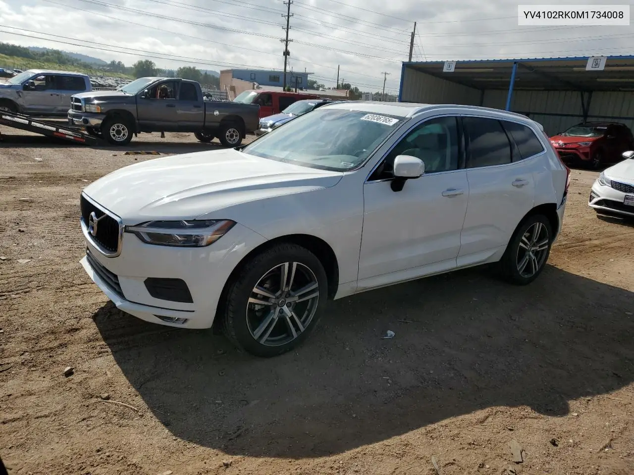 2021 Volvo Xc60 T5 Momentum VIN: YV4102RK0M1734008 Lot: 62036765