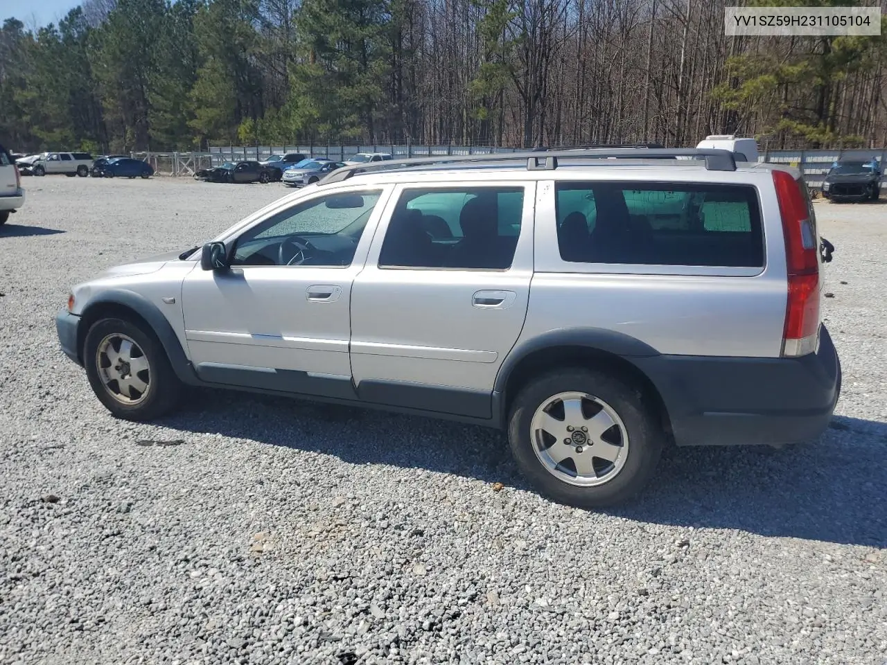 2003 Volvo Xc70 VIN: YV1SZ59H231105104 Lot: 48789195