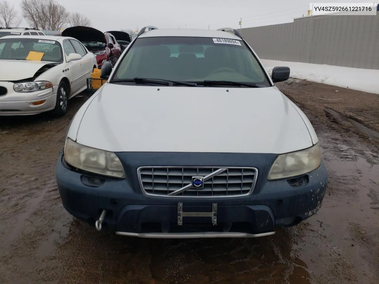 2006 Volvo Xc70 VIN: YV4SZ592661221716 Lot: 40189694