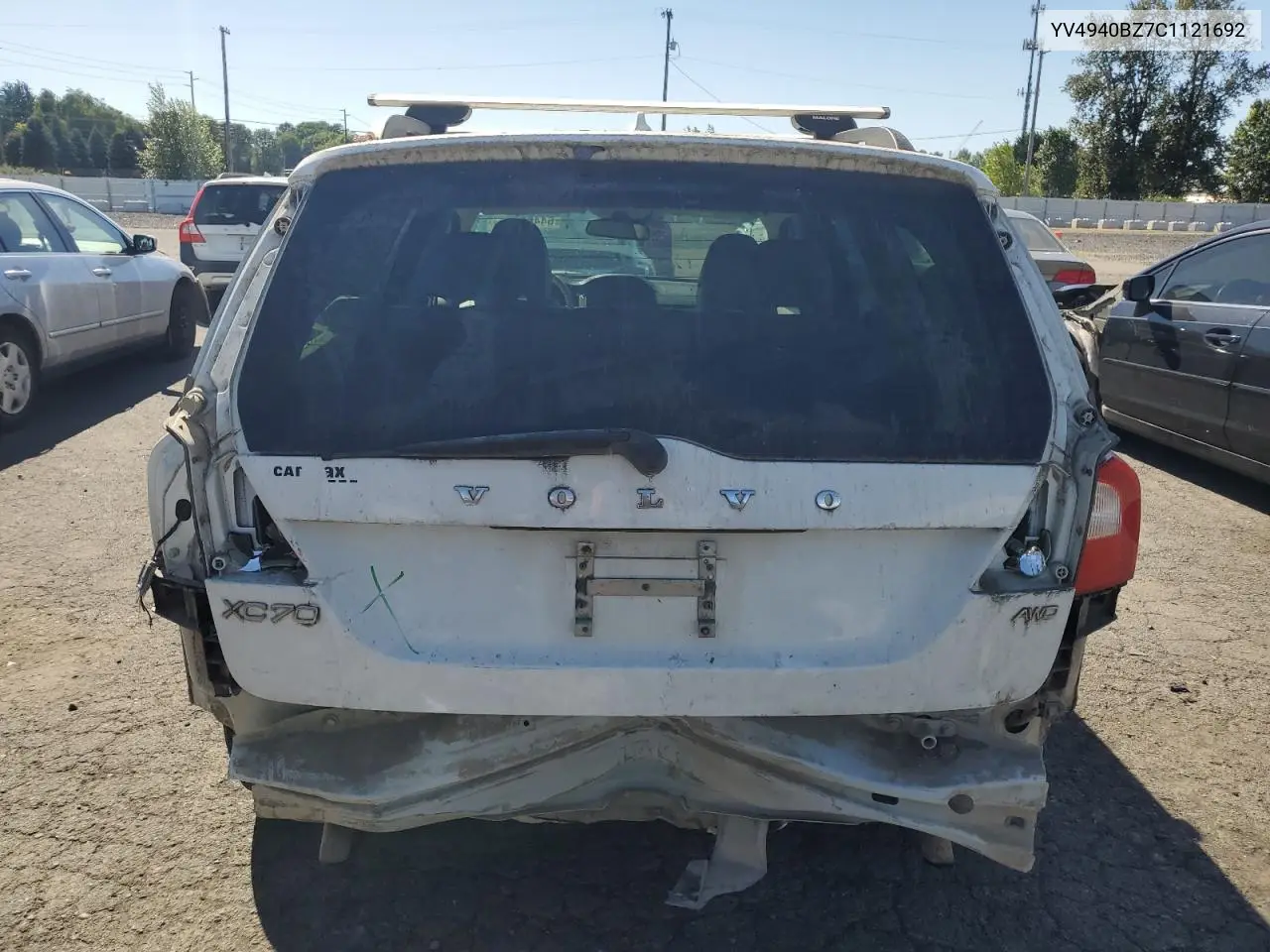 2012 Volvo Xc70 3.2 VIN: YV4940BZ7C1121692 Lot: 64465175