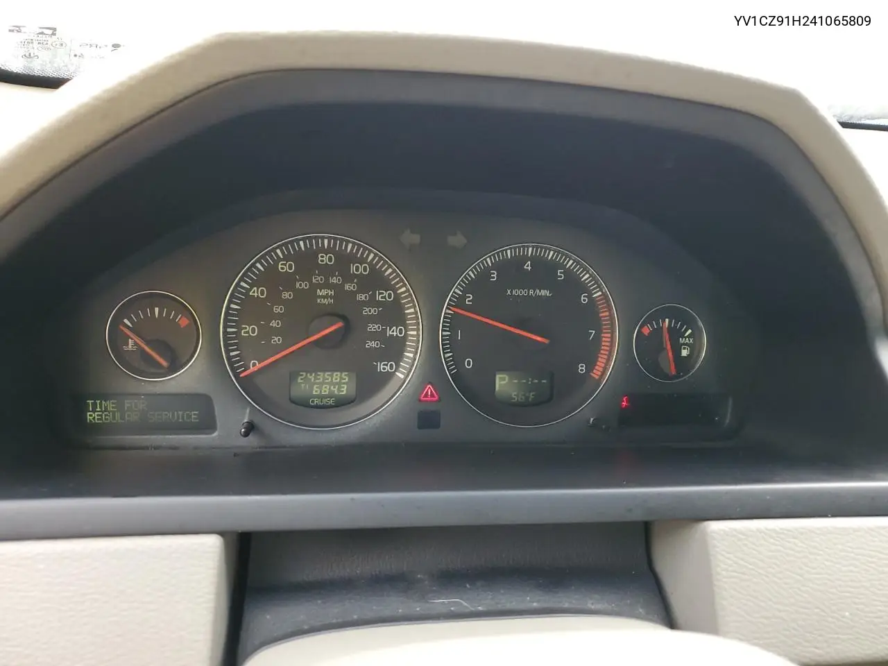2004 Volvo Xc90 T6 VIN: YV1CZ91H241065809 Lot: 52610325