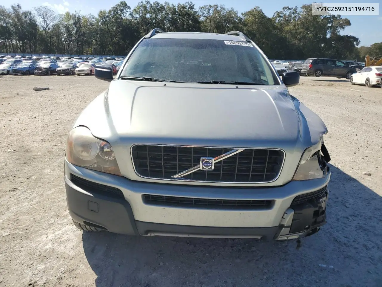 2005 Volvo Xc90 VIN: YV1CZ592151194716 Lot: 45553705