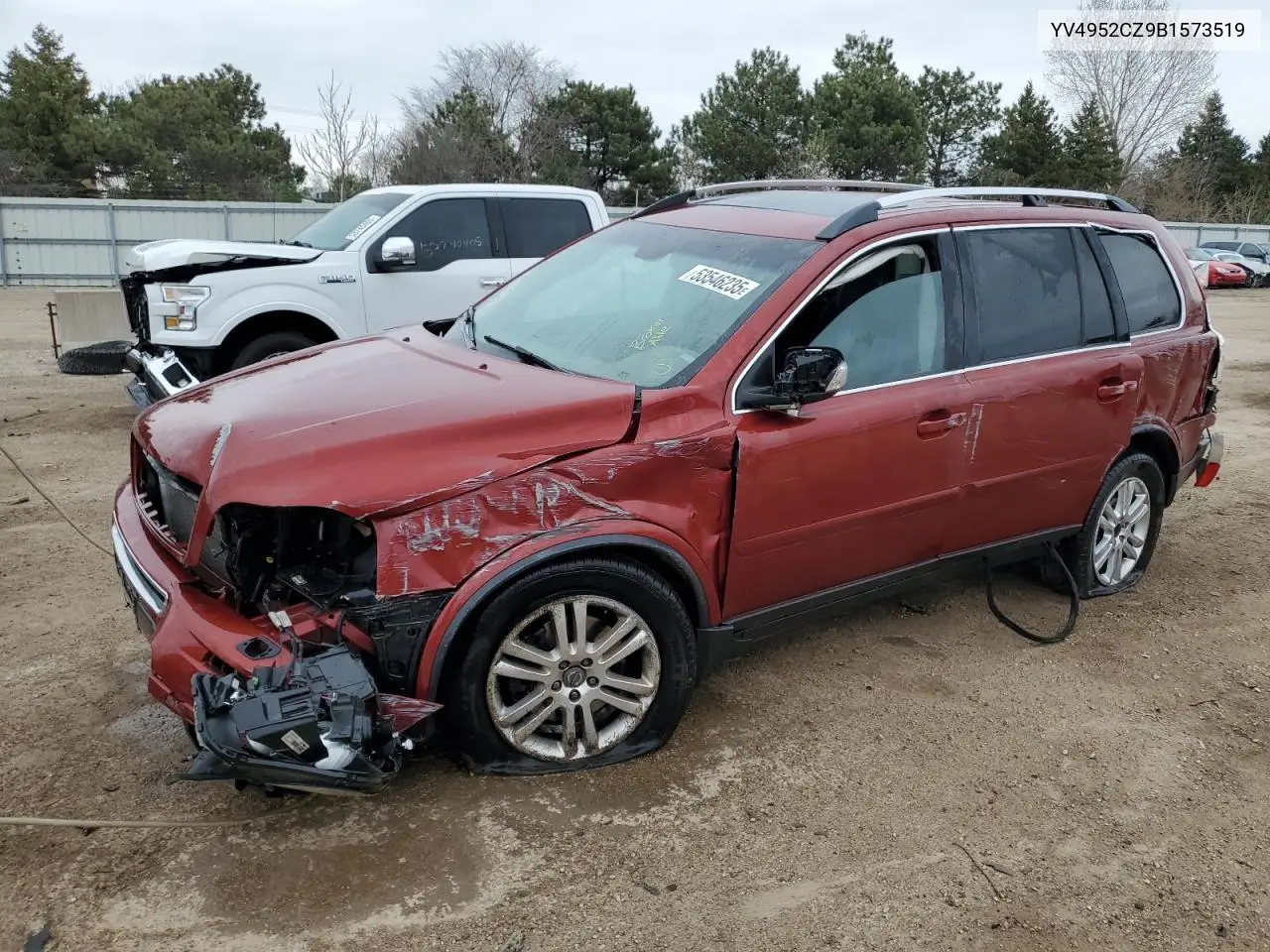 2011 Volvo Xc90 3.2 VIN: YV4952CZ9B1573519 Lot: 53546235