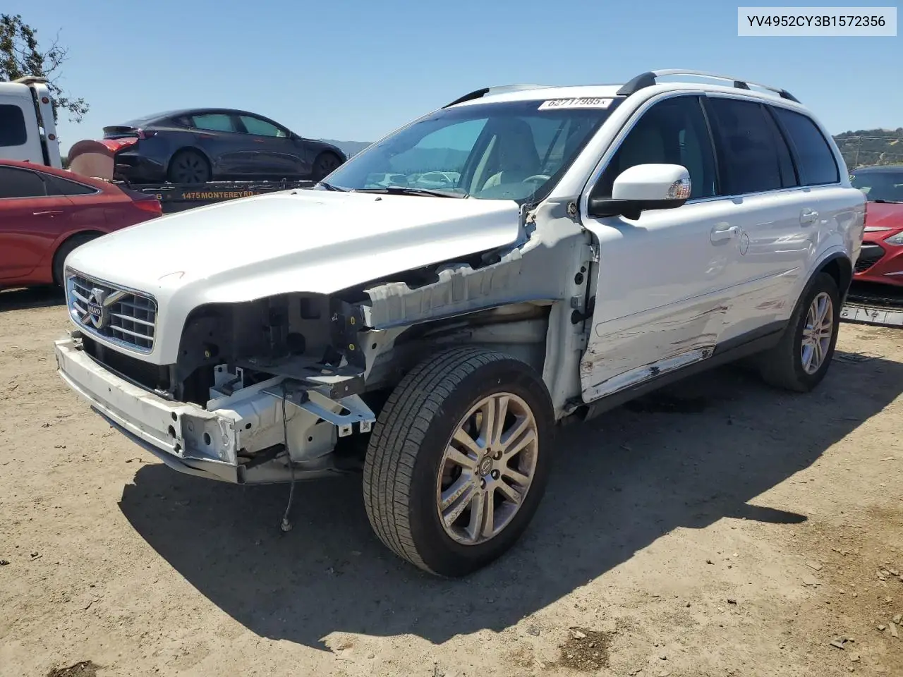 2011 Volvo Xc90 3.2 VIN: YV4952CY3B1572356 Lot: 62717985