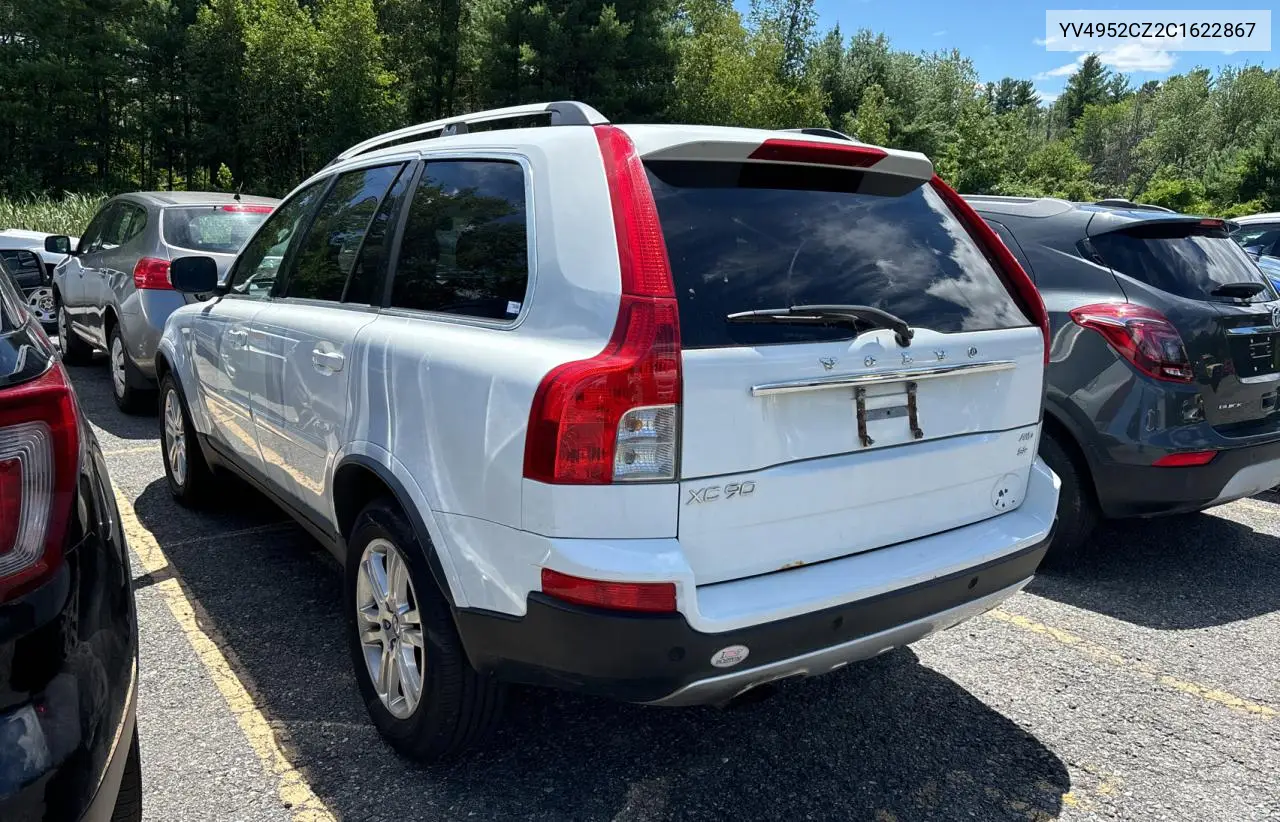2012 Volvo Xc90 3.2 VIN: YV4952CZ2C1622867 Lot: 65733225