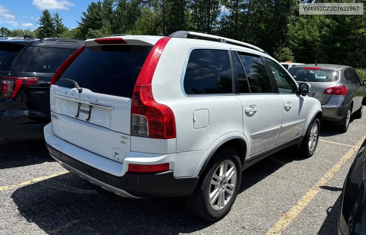 2012 Volvo Xc90 3.2 VIN: YV4952CZ2C1622867 Lot: 65733225