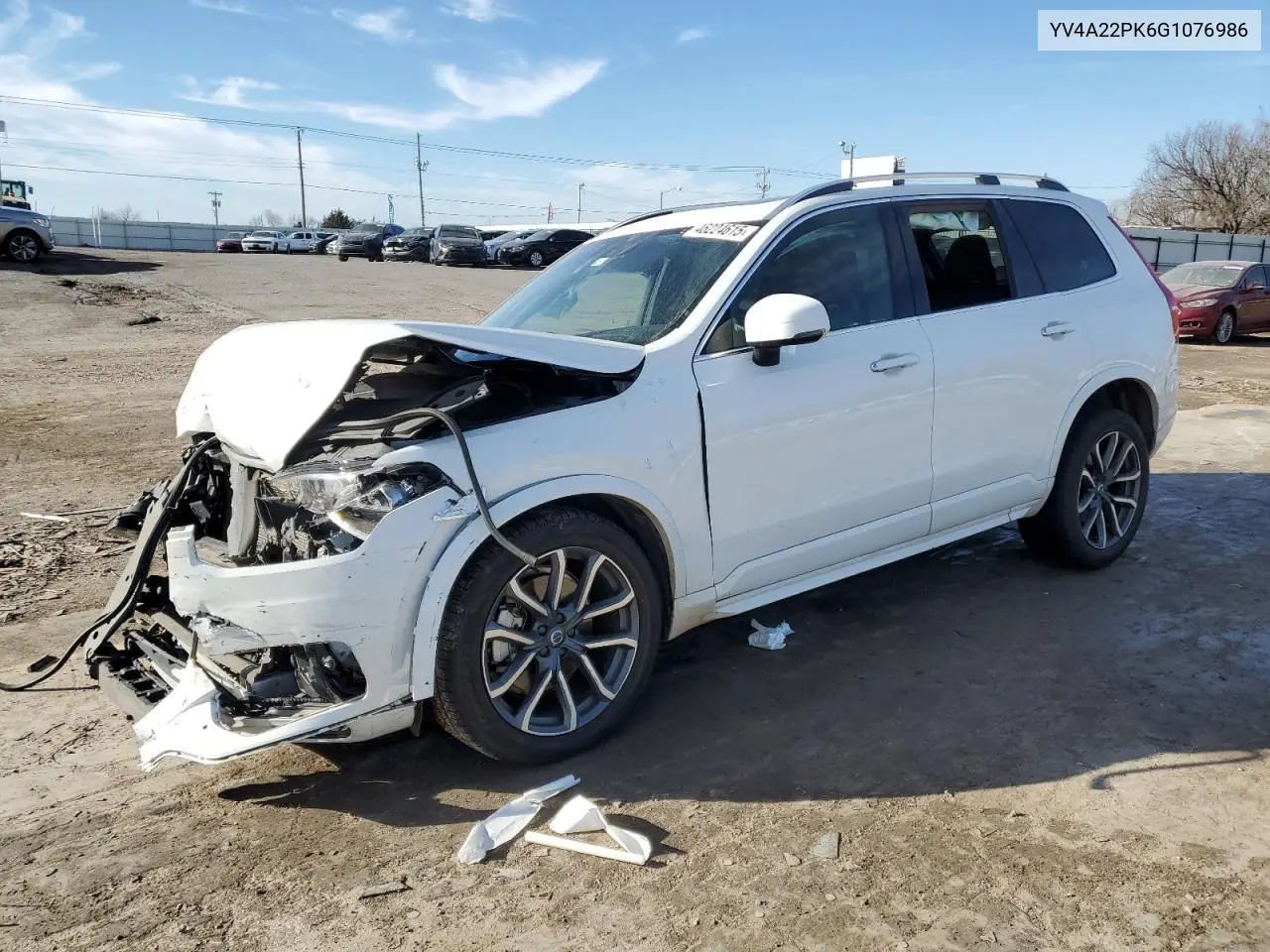 2016 Volvo Xc90 T6 VIN: YV4A22PK6G1076986 Lot: 46224615