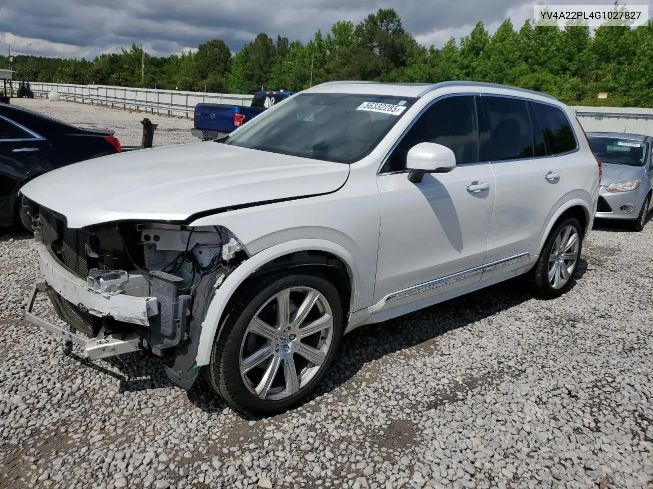 2016 Volvo Xc90 T6 VIN: YV4A22PL4G1027827 Lot: 56332285