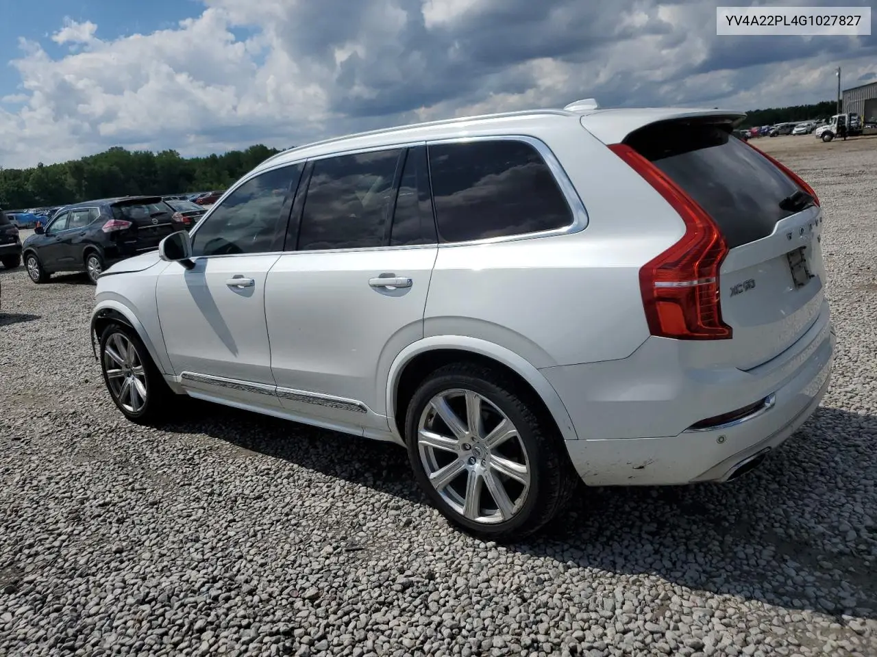 2016 Volvo Xc90 T6 VIN: YV4A22PL4G1027827 Lot: 56332285