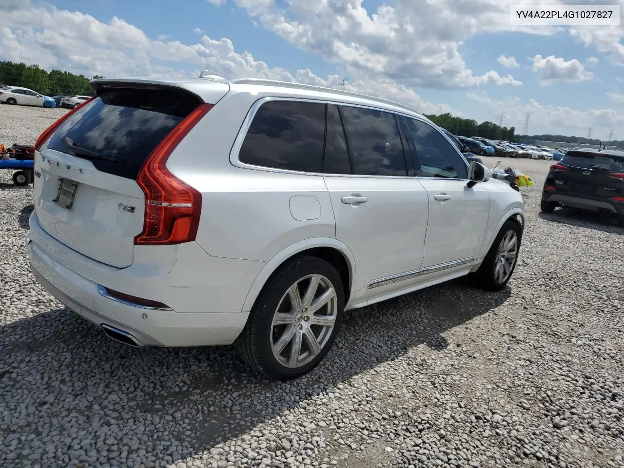 2016 Volvo Xc90 T6 VIN: YV4A22PL4G1027827 Lot: 56332285