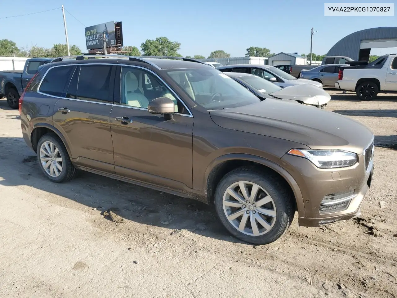 2016 Volvo Xc90 T6 VIN: YV4A22PK0G1070827 Lot: 56621275