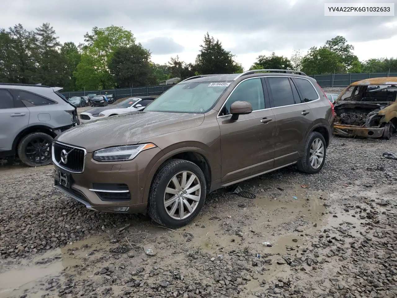 2016 Volvo Xc90 T6 VIN: YV4A22PK6G1032633 Lot: 56704495