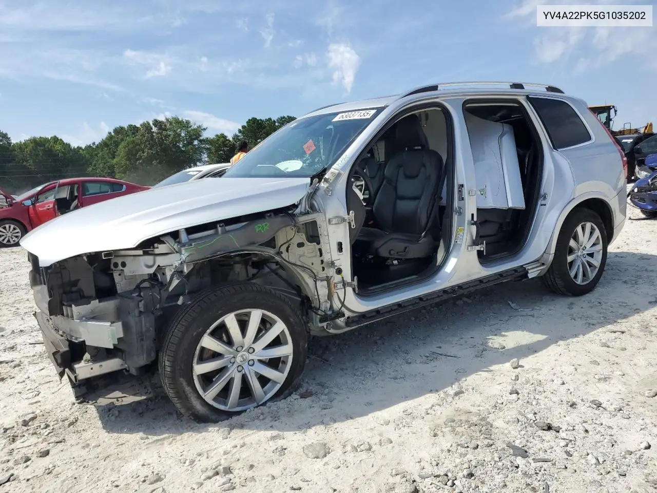 2016 Volvo Xc90 T6 VIN: YV4A22PK5G1035202 Lot: 63037135