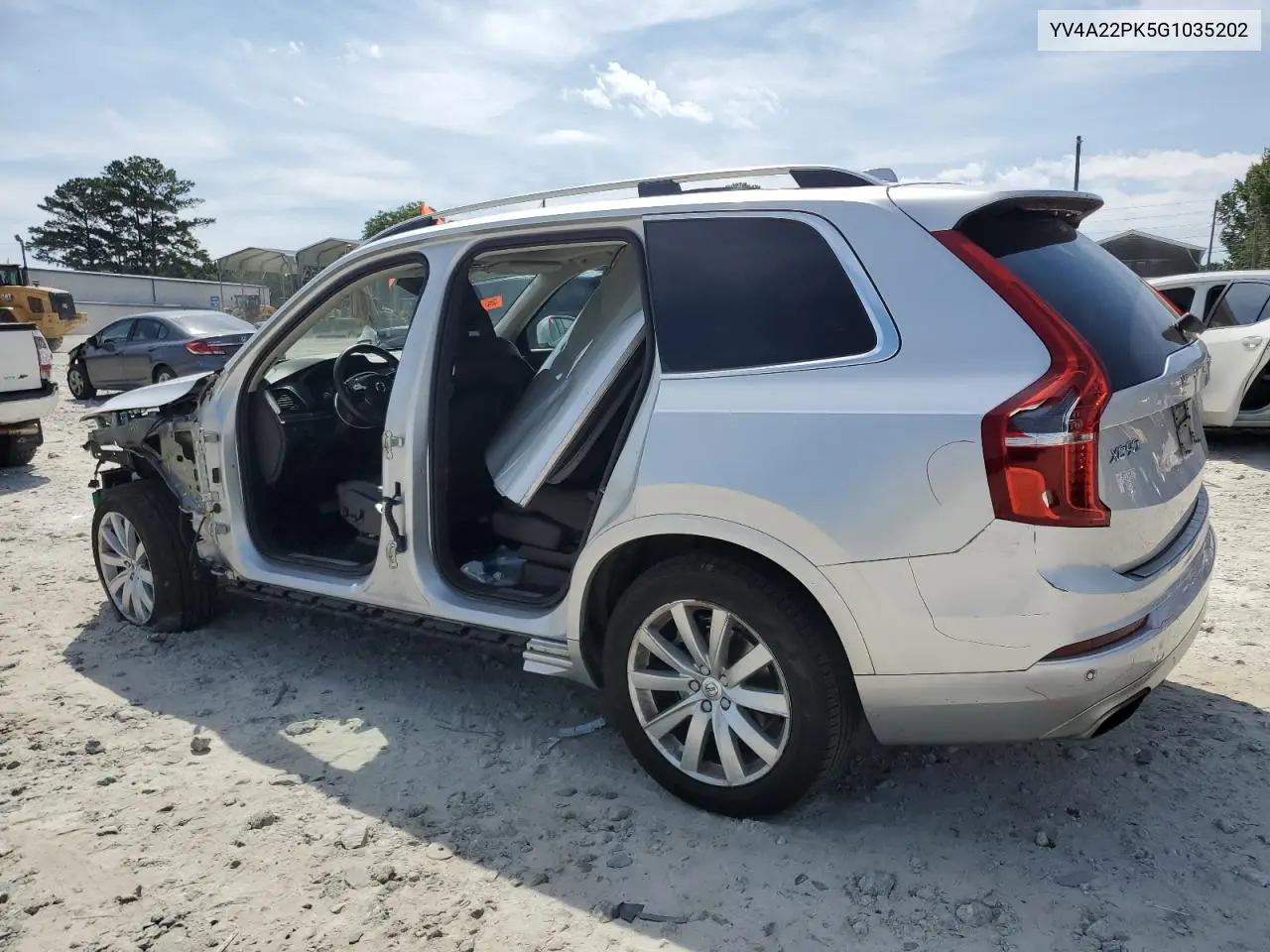 2016 Volvo Xc90 T6 VIN: YV4A22PK5G1035202 Lot: 63037135