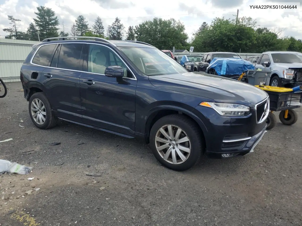 2016 Volvo Xc90 T6 VIN: YV4A22PK5G1044644 Lot: 63432685