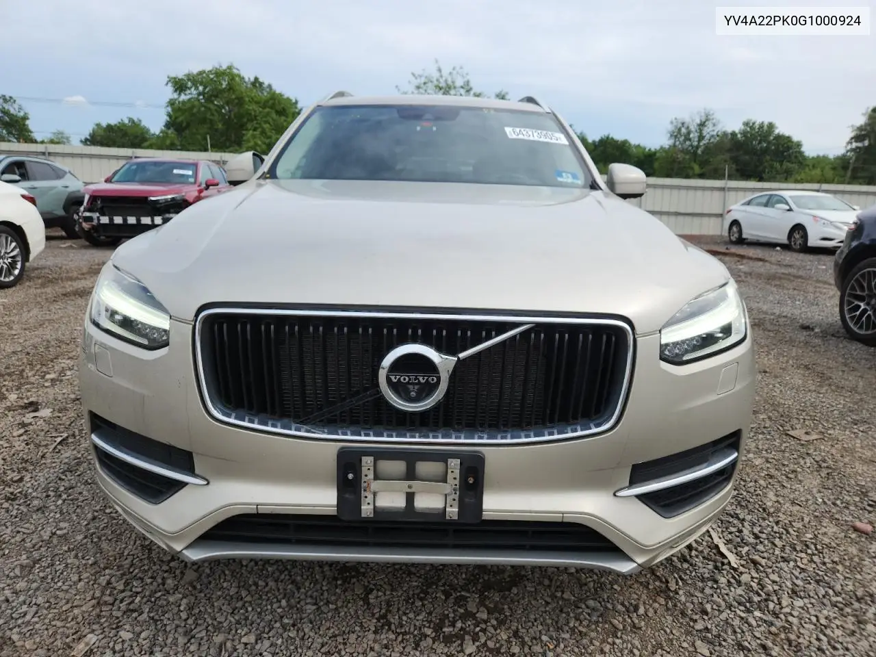 2016 Volvo Xc90 T6 VIN: YV4A22PK0G1000924 Lot: 64373905