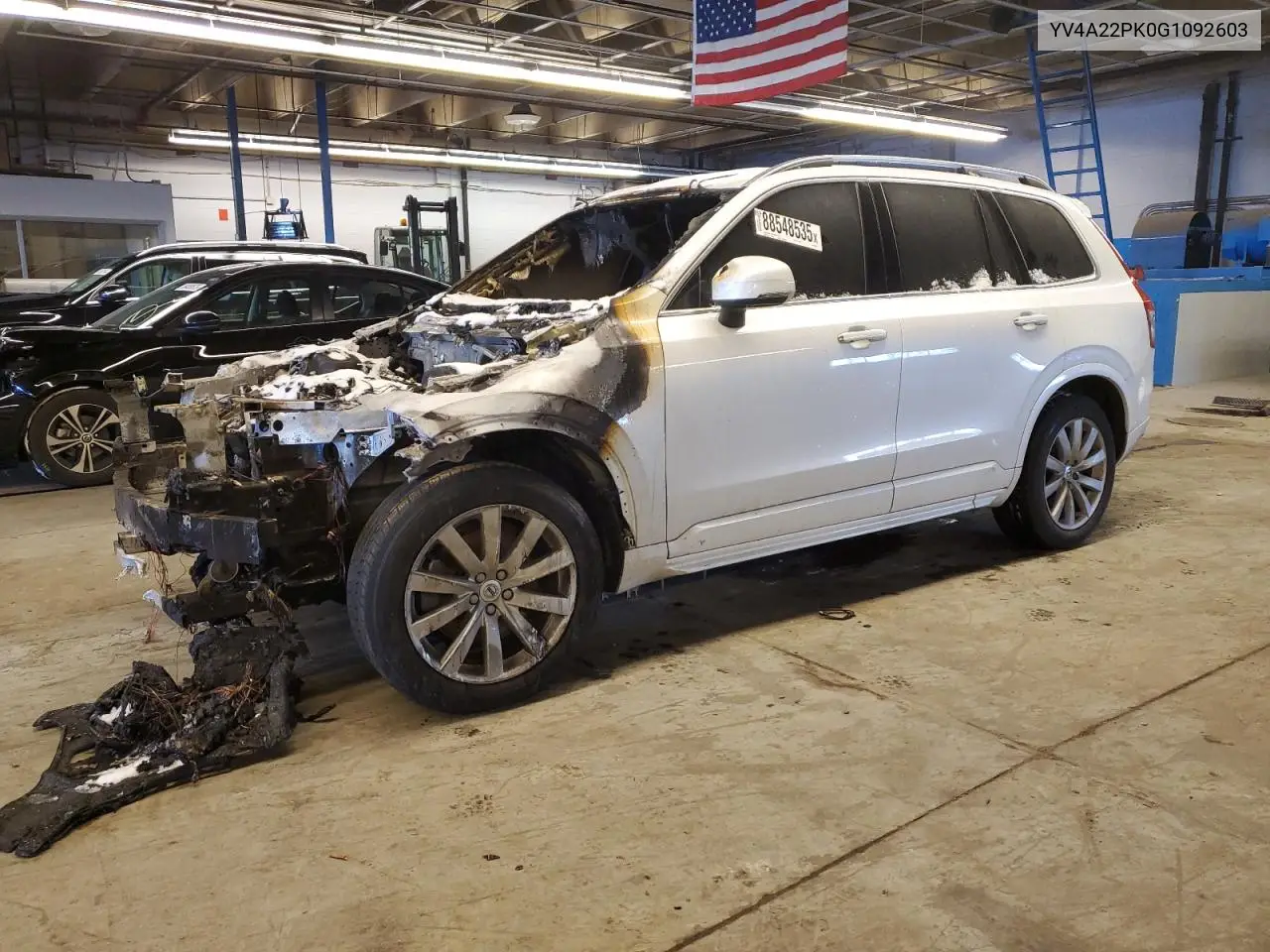 2016 Volvo Xc90 T6 VIN: YV4A22PK0G1092603 Lot: 88548535