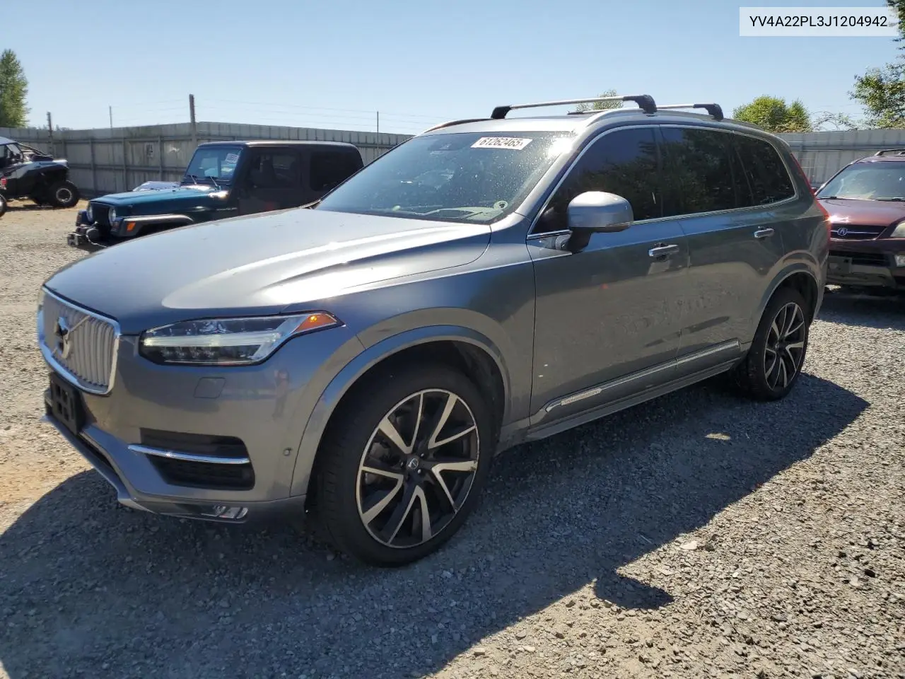 2018 Volvo Xc90 T6 VIN: YV4A22PL3J1204942 Lot: 61262465