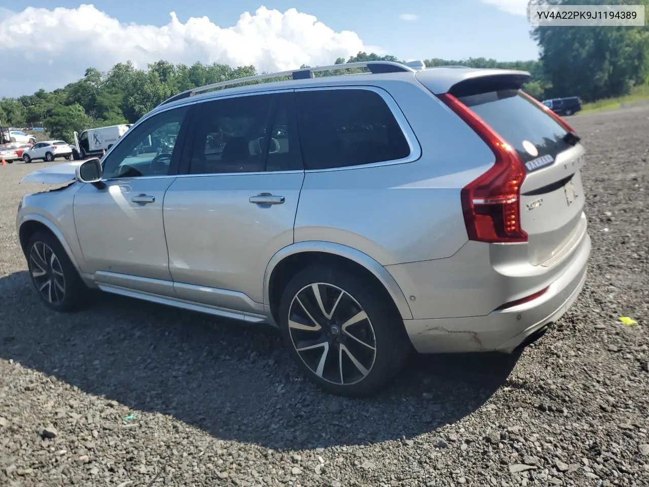 2018 Volvo Xc90 T6 VIN: YV4A22PK9J1194389 Lot: 64076535