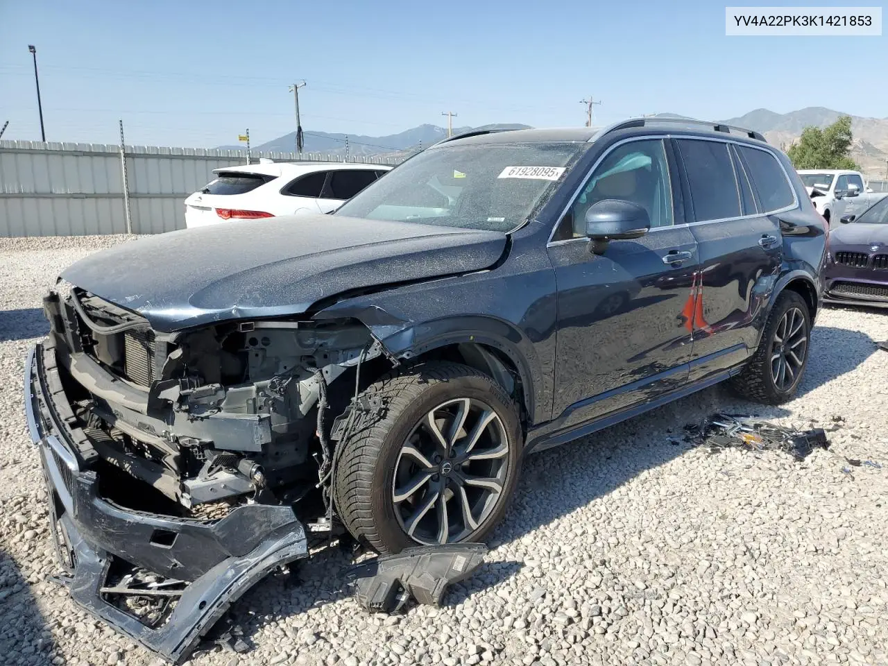 2019 Volvo Xc90 T6 Momentum VIN: YV4A22PK3K1421853 Lot: 61928095