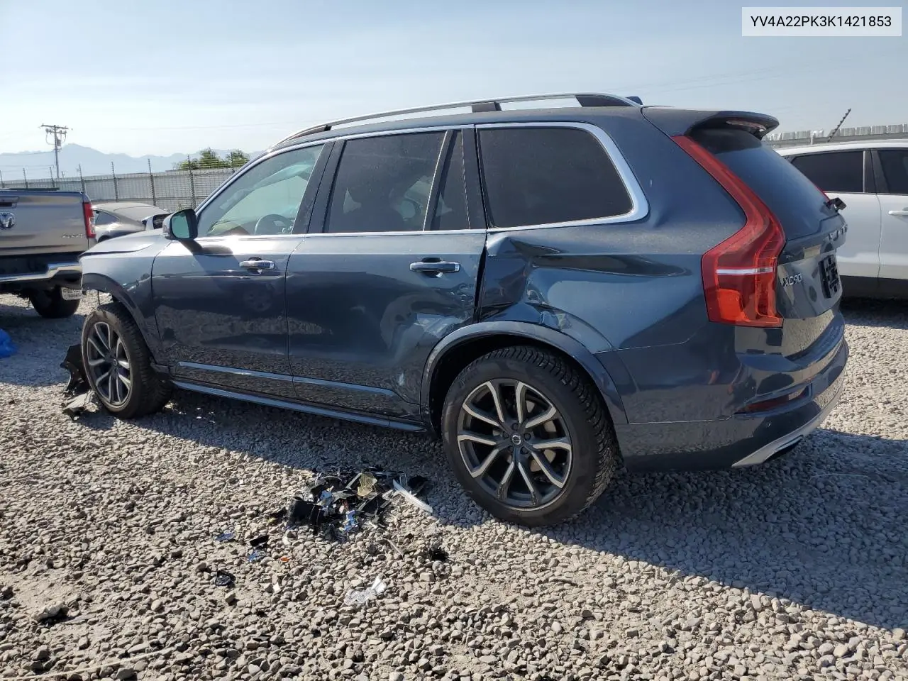 2019 Volvo Xc90 T6 Momentum VIN: YV4A22PK3K1421853 Lot: 61928095