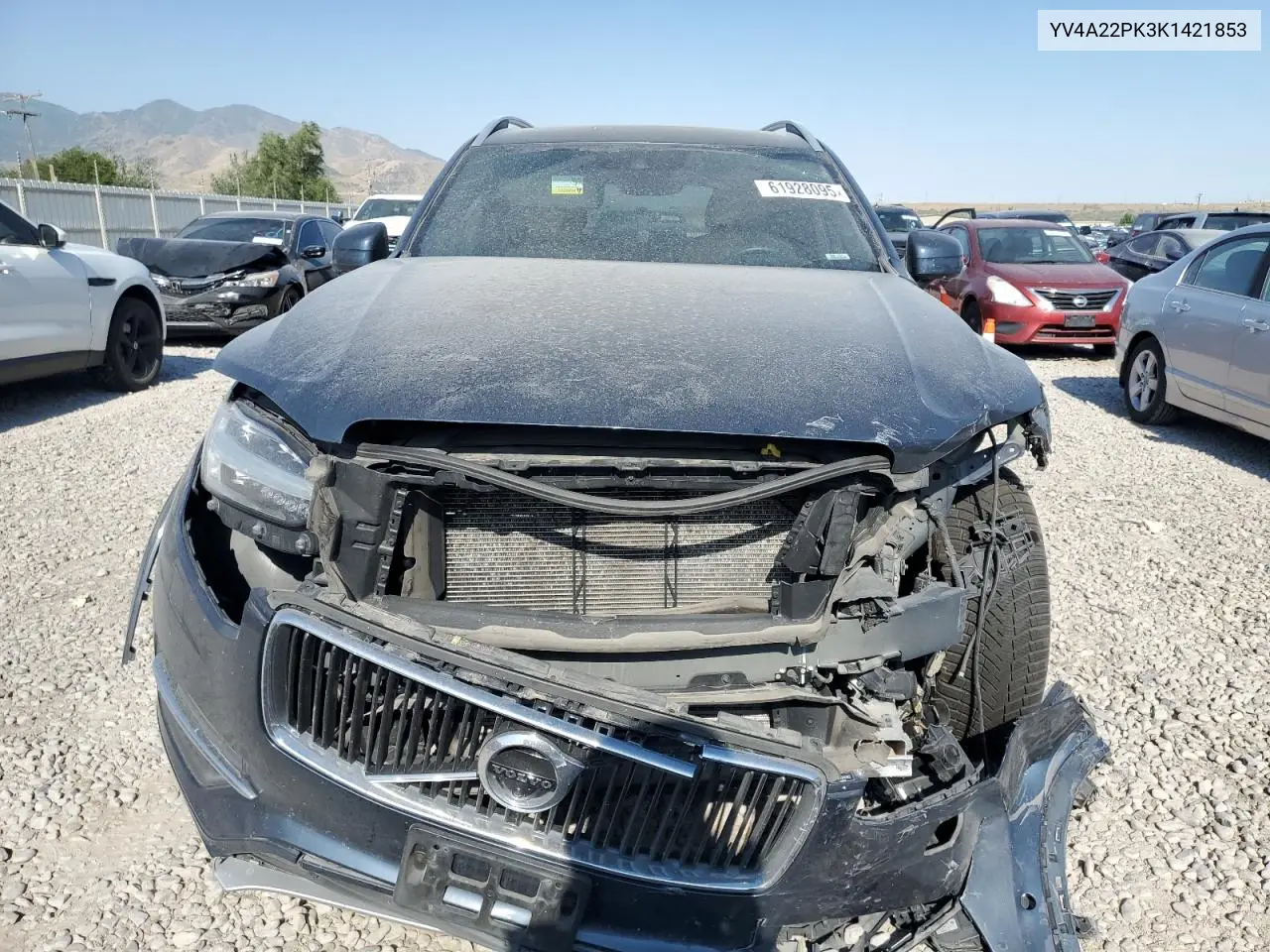 2019 Volvo Xc90 T6 Momentum VIN: YV4A22PK3K1421853 Lot: 61928095