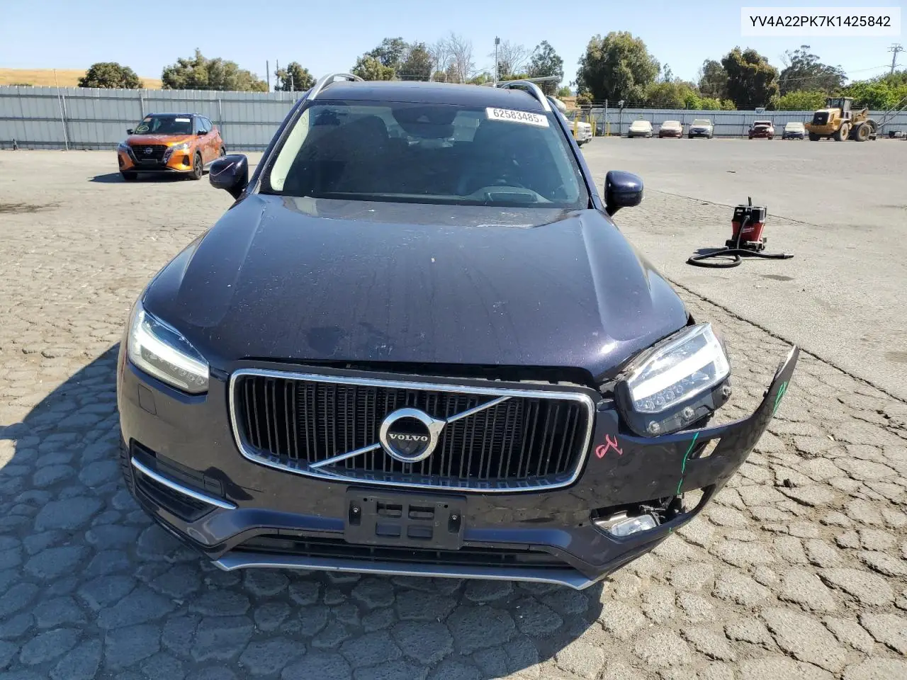 2019 Volvo Xc90 T6 Momentum VIN: YV4A22PK7K1425842 Lot: 62583485