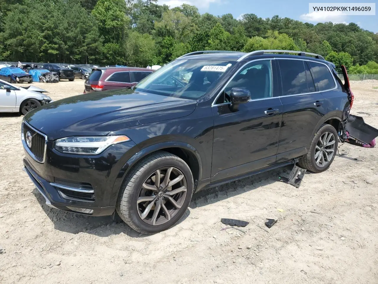 2019 Volvo Xc90 T5 Momentum VIN: YV4102PK9K1496059 Lot: 63281475