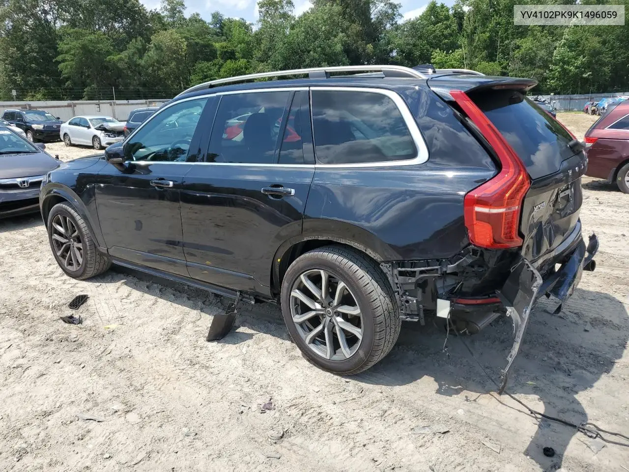 2019 Volvo Xc90 T5 Momentum VIN: YV4102PK9K1496059 Lot: 63281475