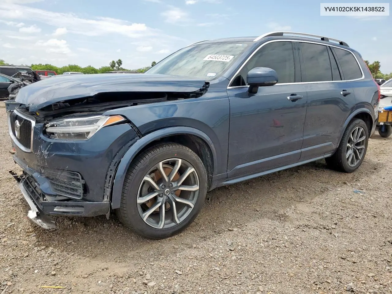 2019 Volvo Xc90 T5 Momentum VIN: YV4102CK5K1438522 Lot: 64503725