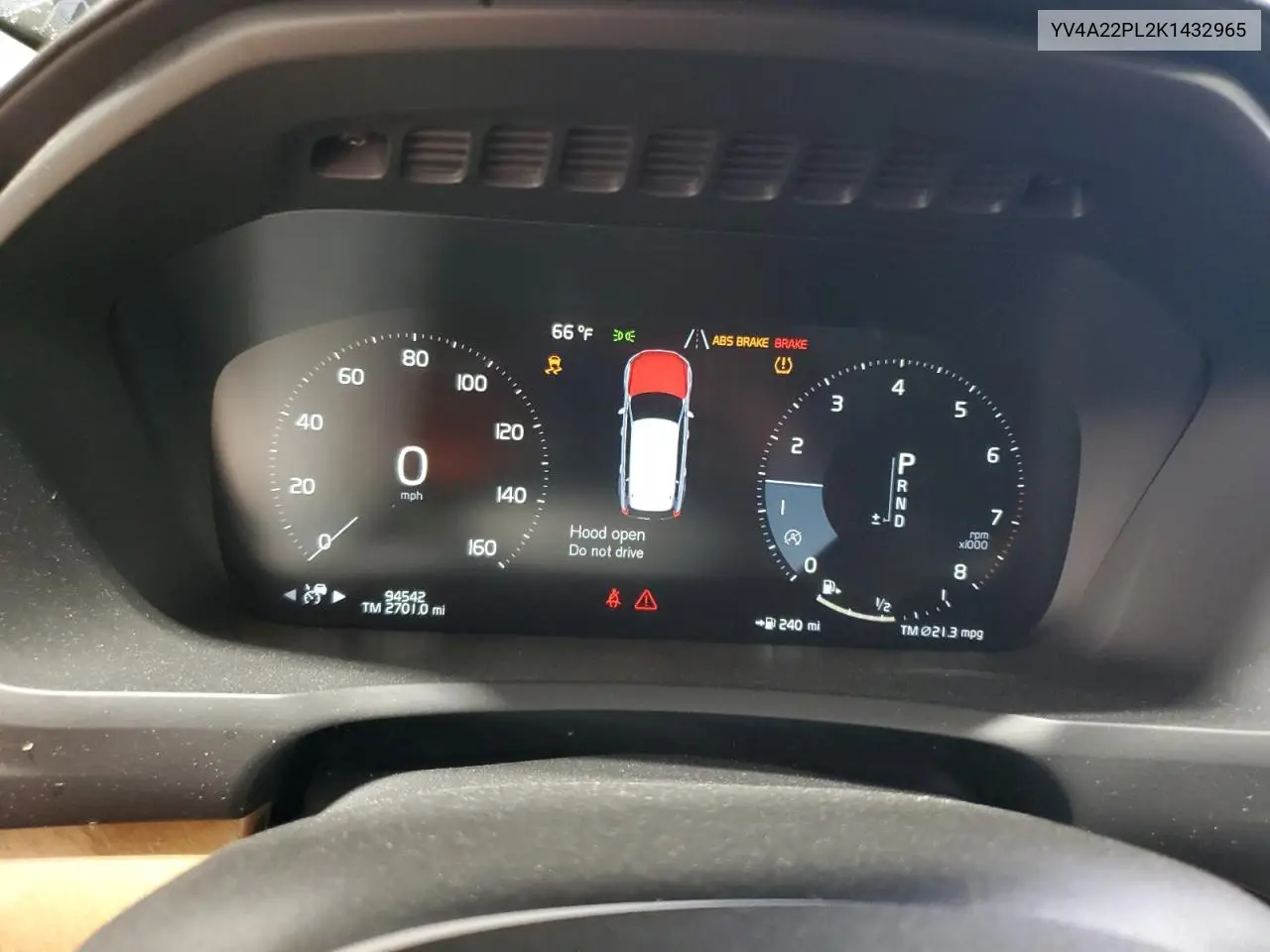 2019 Volvo Xc90 T6 Inscription VIN: YV4A22PL2K1432965 Lot: 65071655